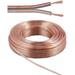 PremiumCord kabel na propojení reproduktorů/ 2x 1,5mm / 10m / průhledný