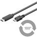 PremiumCord Kabel USB 3.1 konektor C/male - USB 2.0 Micro-B/male, černý, 1m