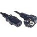 PremiumCord napájecí kabel 240V, délka 3m CEE7 pravoúhlý/IEC C13
