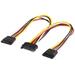 PremiumCord Napájecí kabel k HDD Serial ATA - rozdvojka M/2xF 16cm