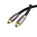 PremiumCord Optický audio kabel Toslink, OD:7mm, Gold-metal design + Nylon 1m