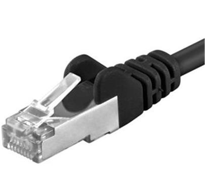 Premiumcord Patch kabel CAT6a S-FTP, RJ45-RJ45, AWG 26/7 1m, černá