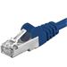 Premiumcord Patch kabel CAT6a S-FTP, RJ45-RJ45, AWG 26/7 3m, modrá