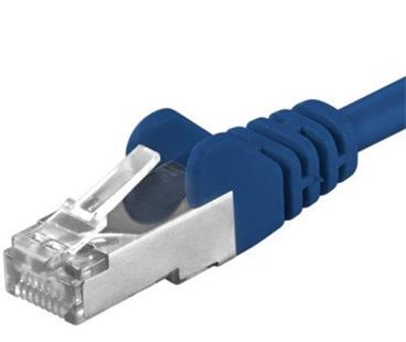 PremiumCord Patch kabel FTP RJ45-RJ45 5m - modrý
