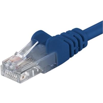 PremiumCord Patch kabel UTP RJ45-RJ45 CAT6 5m modrá