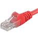 PremiumCord Patch kabel UTP RJ45-RJ45 level 5e 0.25m červená