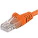 PremiumCord Patch kabel UTP RJ45-RJ45 level 5e 0.25m, oranžová