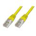 PremiumCord Patch kabel UTP RJ45-RJ45 level 5e 0.5m žlutá