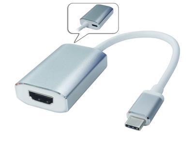 PremiumCord Převodník USB-C - HDMI, 4K@60Hz, hliníkové pouzfro