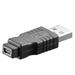 PREMIUMCORD Redukce USB 2.0 A - MINI-B 5 PIN (M/F)