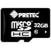 Pretec 32 GB microSDHC class 10 + adaptér na SD