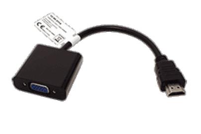 Převodník HDMI konvertor HDMI A(M) -> VGA(F) kabel 0.15m