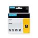 PRINTLINE kompatibilní páska s DYMO 1805431, 24mm, 5.5m, černý tisk/žlutý podklad, RHINO, vinylová