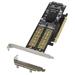 ProXtend karta adaptéru PCIe X16 mSATA & M.2 NGFF SATA