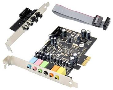ProXtend zvuková karta PCIe 7.1CH, jack, cinch, optika
