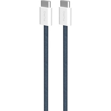 PURO Fabrik 2.0 USB-C/USB-C kabel (60W) 1,5 m, tmavě modrý