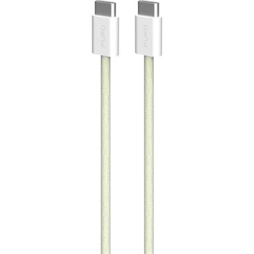 PURO Fabrik 2.0 USB-C/USB-C kabel (60W) 1,5 m, žlutý