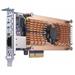 QNAP QM2-2P10G1T - Duální SSD M.2 2280 pro rozhraní PCIe a jednoportová rozšiřující karta sítě 10GbE