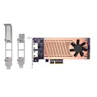 QNAP QM2 series, 2 x PCIe 2280 M.2 SSD slots, PCIe Gen3 x 4 , 2 x  Intel I225LM 2.5GbE NBASE-T port