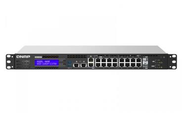 QNAP řízený switch QGD-1602P-C3558-8G (8x GbE PoE + 8x 2,5 GbE PoE + 2x 10GbE SFP+ / 8GB RAM )