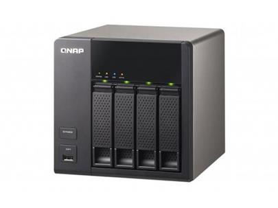 QNAP TS-420 TurboNAS server s iSCSI a RAID, 512MB DDR3, pro 4x3,5/2.5" SATA HDD (2xUSB3 + 2xUSB2 + 2x eSATA+2xGLAN datové úložišt