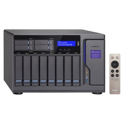QNAP TVS-1282-i3-8G Turbo NAS server, 3,7 GHz DC/8GB/4xSSD+8xHDD/4xGL/3xHDMI/USB 3.0/R0,1,5,6/iSCSI/DO