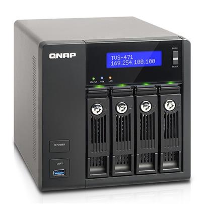 QNAP TVS-471-i3-4G Turbo NAS server, i3 3,5GHz DC/4GB/4x HDD/4xGL/PCIe/USB 3.0/R0,1,5,6/iSCSI
