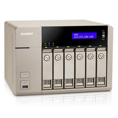 QNAP TVS-663 Turbo NAS server, AMD 2,4GHz QC/4GB/6x HDD/2xGL/PCIe/HDMI/R0,1,5,6/iSCSI