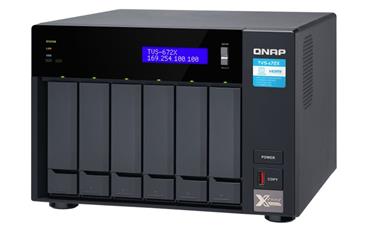 QNAP TVS-672X-i5-8G 6-bay, Intel Core i5 6C, 8GB DDR4, M.2 PCIe x2, 10GBASE-T x1, 1 GbE x2, PCIe slot x2, HDMI, 250W PSU