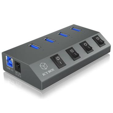 RAIDSONIC ICY BOX IB-HUB1405 externí USB HUB (4x USB 3.0)