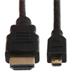 RASPBERRY PI kabel propojovací Micro HDMI (M) na HDMI (M), stíněný, černý, 1,8m
