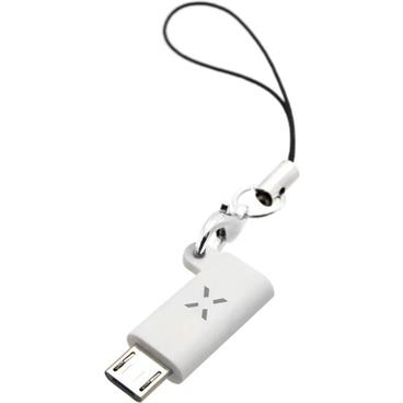 Redukce FIXED z USB-C na microUSB, bílá