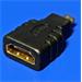 Redukce HDMI A(F) - microHDMI(M), zlacená