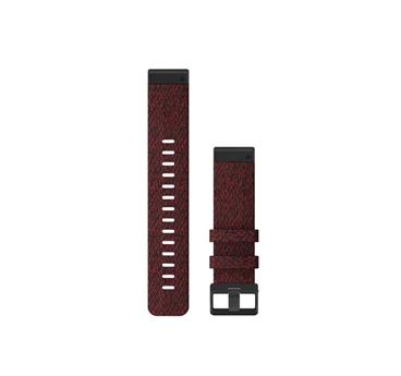 Řemínek QuickFit 22 mm, nylonový, červený, černá přezka