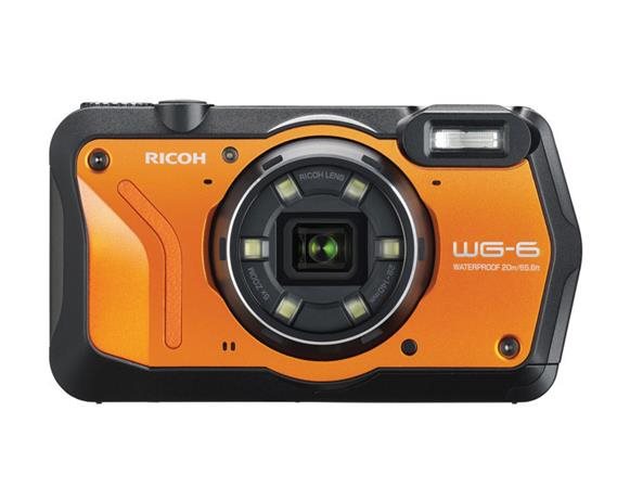 Ricoh WG-6 Orange, 20MP, 5x zoom 28-140mm - outdoor fotoaparát