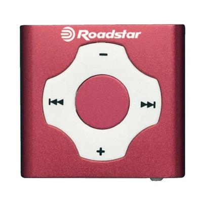 Roadstar MP3 přehrávač MPS-020/ hliníkové pouzdro/ slot na microSD kartu/ vestavěná LI-ion baterie/ růžový