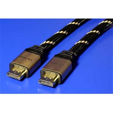 Roline Gold High Speed HDMI kabel s Ethernetem/ HDMI M - HDMI M/ zlacené konektory/ 2m