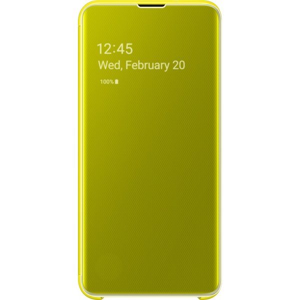Samsung EF-ZG970CYEGWW Clear View Cover Galaxy S10e, Yellow