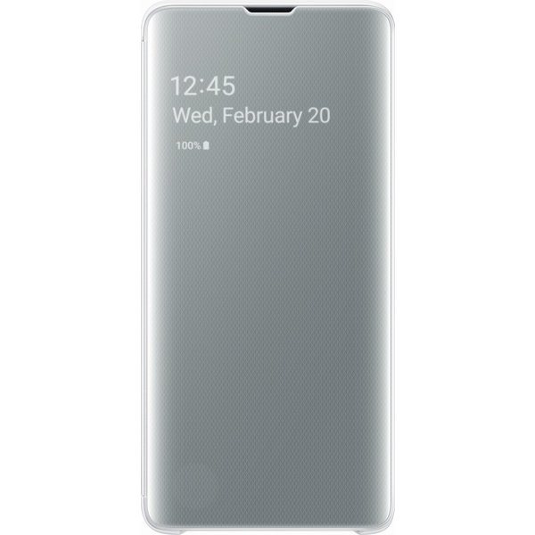 Samsung EF-ZG973CBEGWW Clear View Cover Galaxy S10, White