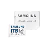 Samsung EVO Plus/micro SDXC/1TB/160MB/s/UHS-I U3 / Class 10/+ Adaptér/Bílá