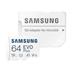 Samsung EVO Plus/micro SDXC/64GB/UHS-I U1 / Class 10/+ Adaptér/Bílá