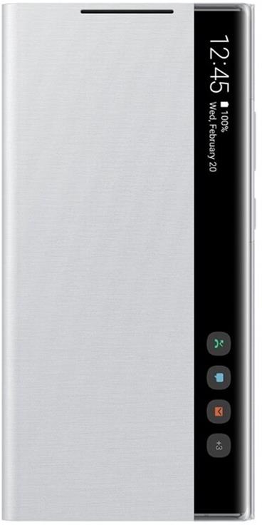 Samsung Flipové pouzdro Clear View pro Note 20 Ultra White Silver
