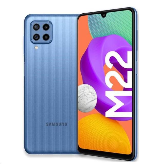 Samsung Galaxy M22 (M225), 128 GB, modrá