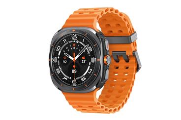 Samsung Galaxy Watch Ultra/47mm/Titanium Gray/Sport Band/Orange