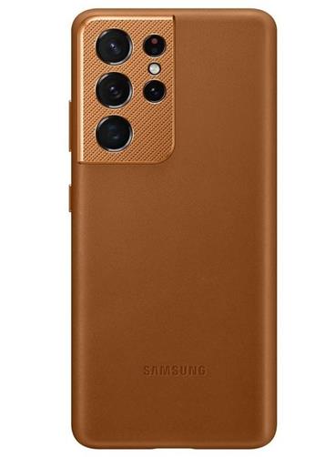 Samsung kožený kryt EF-VG998LAE pro Galaxy S21 Ultra, hnědá