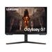 Samsung LCD Odyssey G70B 28" IPS/3840x2160/144Hz/1ms/DP/2xHDMI/2xUSB 3.0/RJ-45/výškově nastavitelný/pivot/vesa/repro