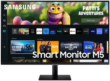 Samsung LCD Smart M50C 27" VA/1920x1080/4ms/2xHDMI/2xUSB/vesa/repro/Wi-Fi/BT/černá