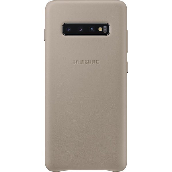 Samsung Leather Cover S10+ Gray