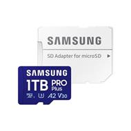 Samsung paměťová karta 1TB PRO Plus micro SDXC CL10 U3 (č/z: až 180/až 130MB/s) + SD adaptér