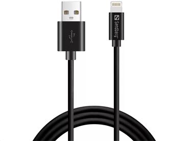 Sandberg datový kabel USB-A -> Lightning, délka 0,2 m, černá